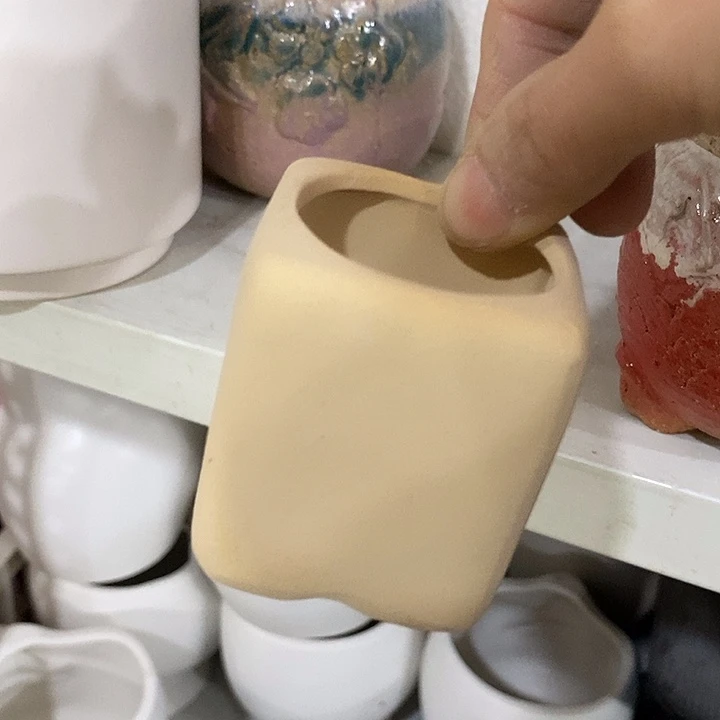 摆件陶陶盆有孔 瑕疵介意勿拍