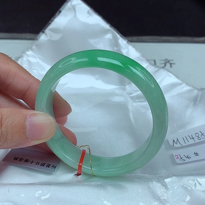 翡翠未镶嵌手镯54圈4856