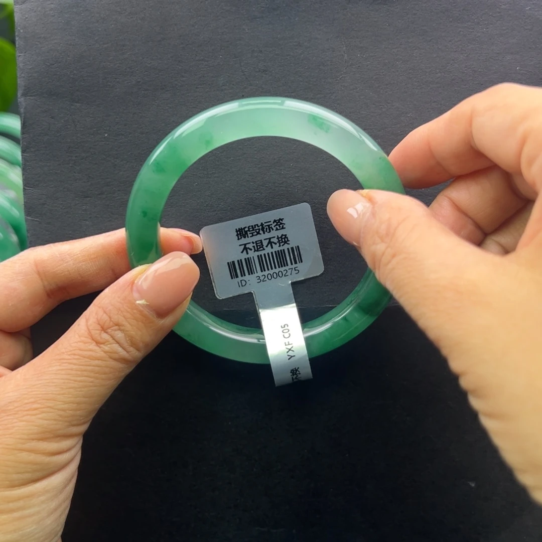 石英质玉（非洲翠）未镶嵌手镯