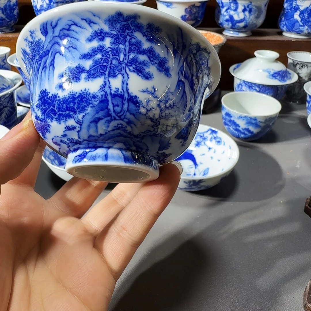 J***计泥塑主人杯手工手绘