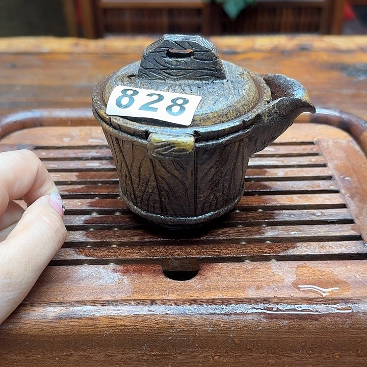 纯手工制作粗陶茶具