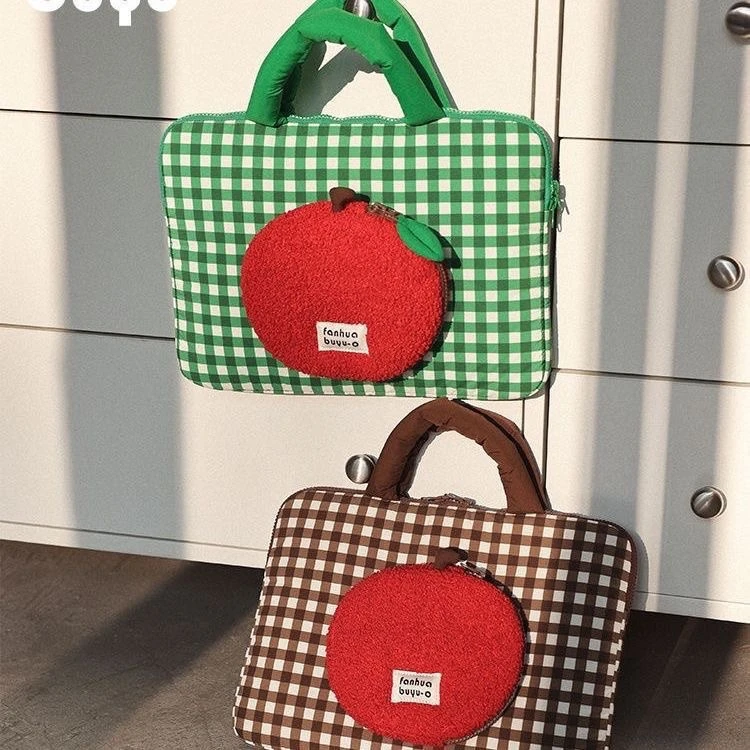 红苹果电脑包14寸防震苹果笔记本电脑小米华为保护便携手提包