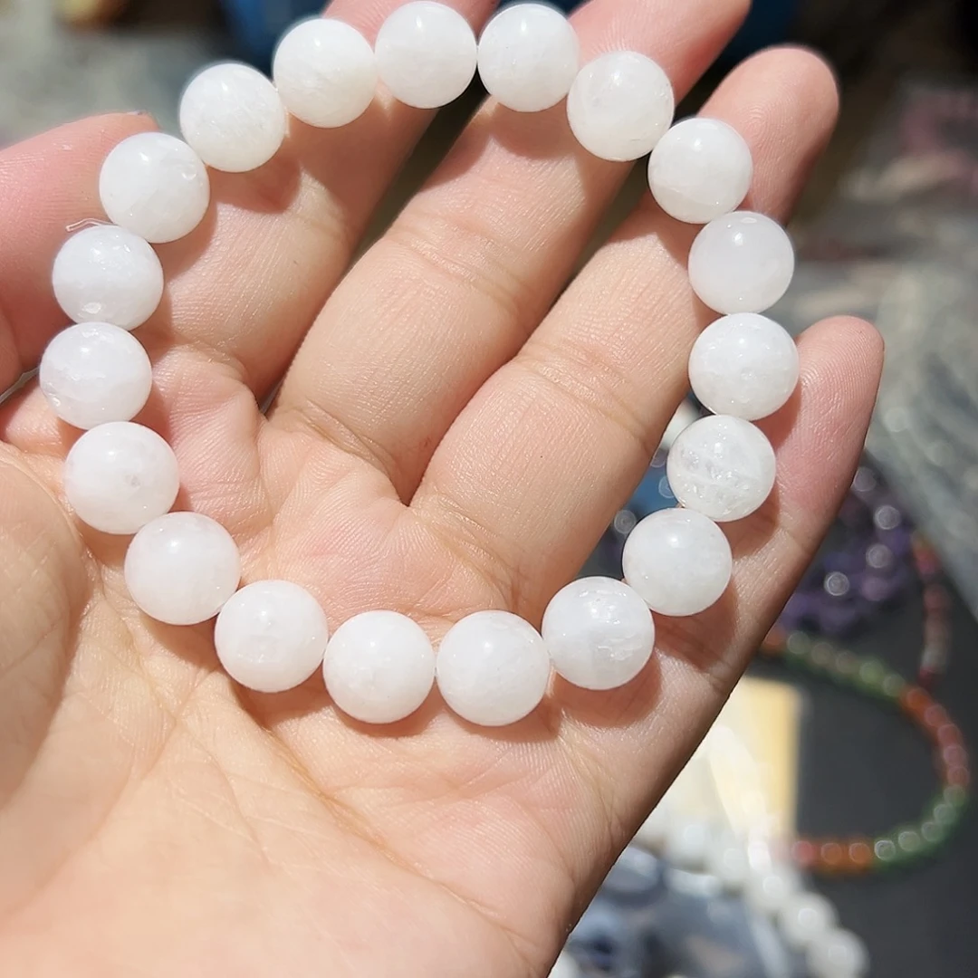 水晶手链未镶嵌白幽灵10毫米70号