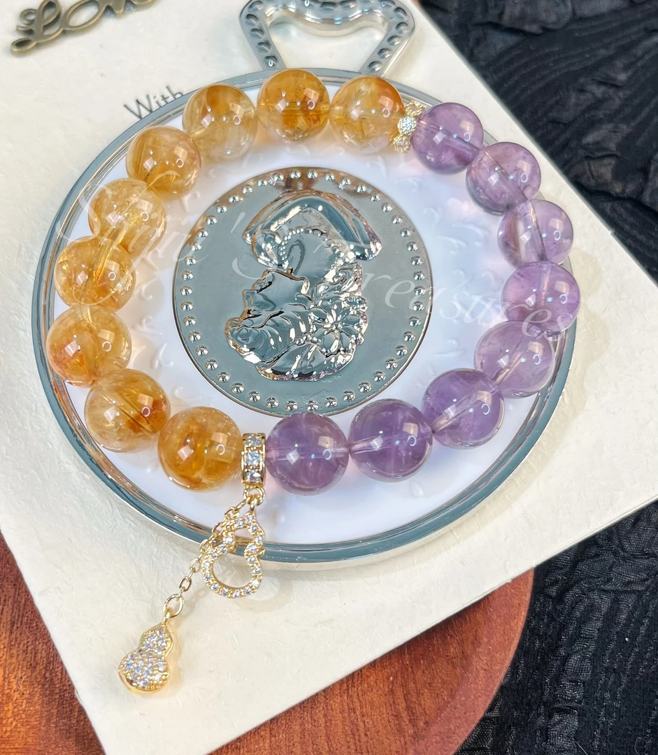 【紫金葫芦】天然水晶手串原创小众设计