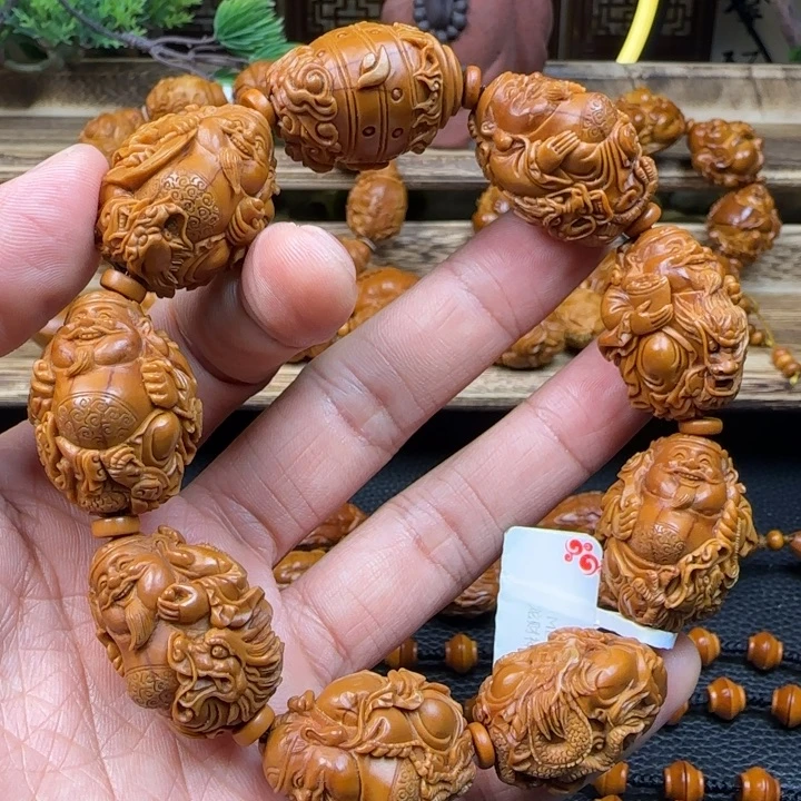 橄榄核手串/手链龙财神