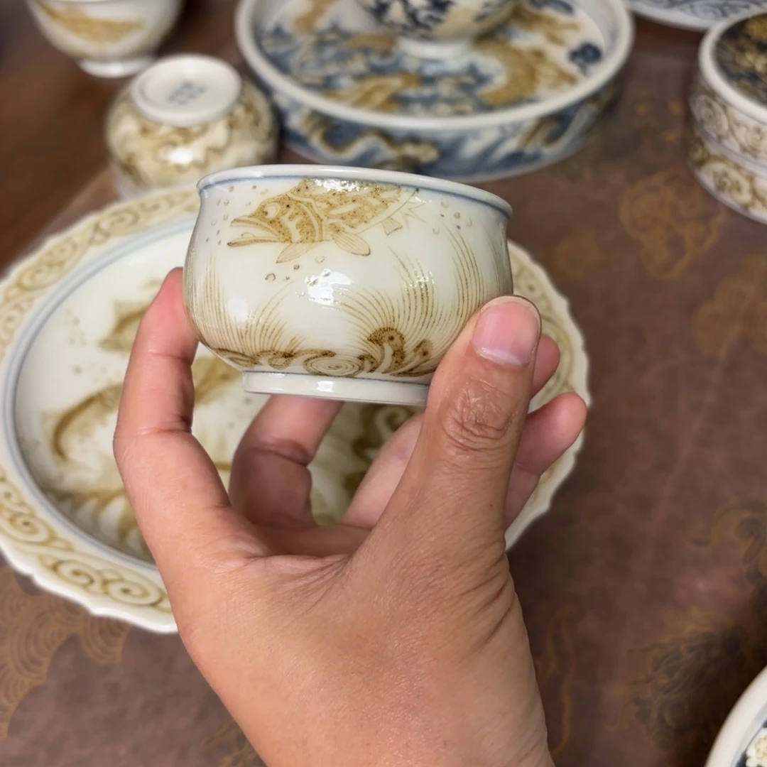 摆件景德镇手绘茶器