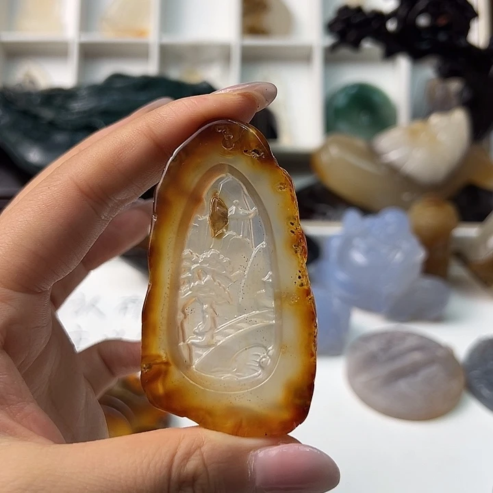 玛瑙/玉髓颈饰合金