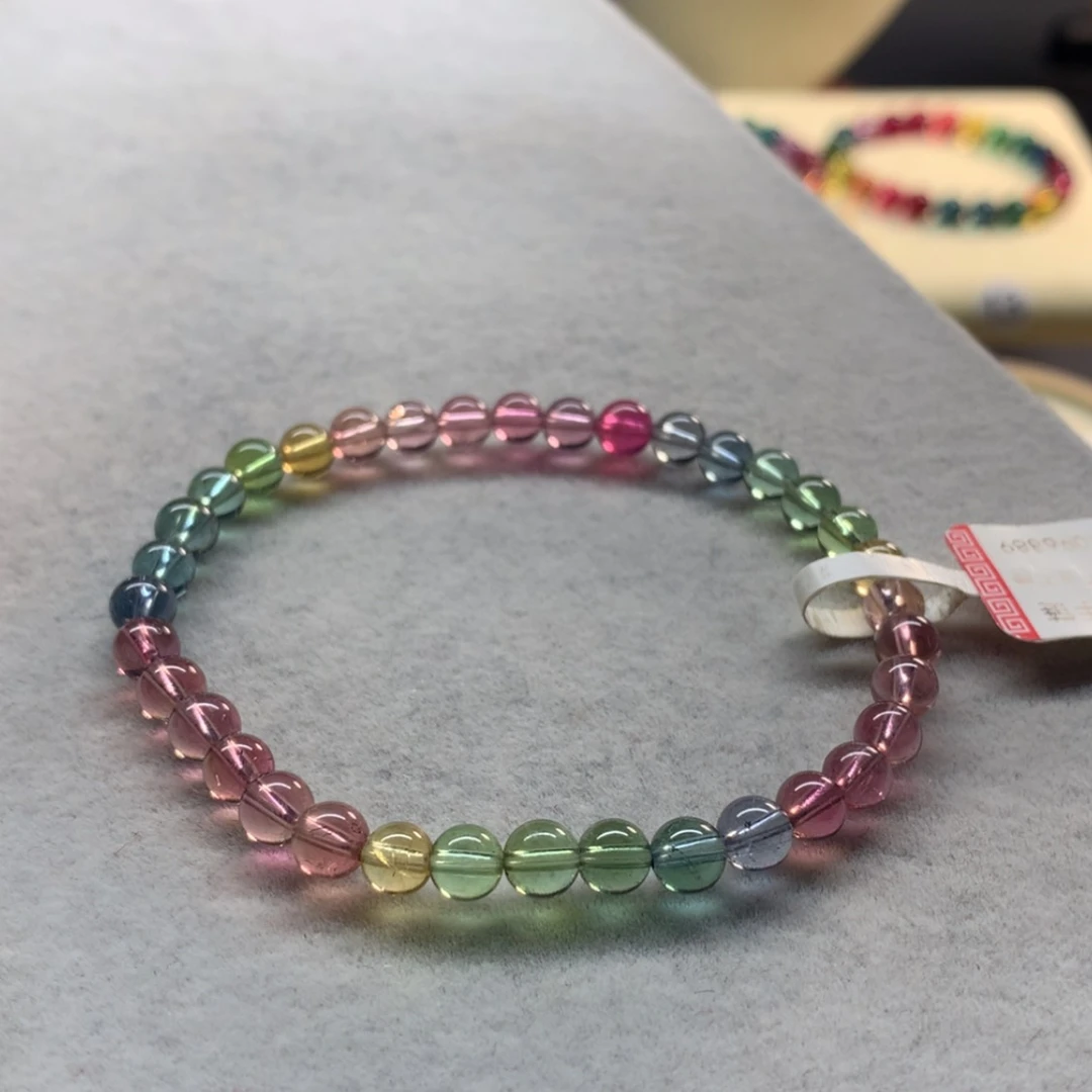 【闪购商品】未镶嵌手链碧玺荧光人鱼单圈5.3