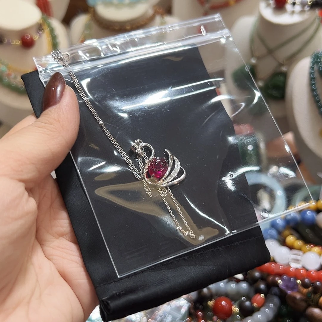 颈饰银S925镶嵌红宝石