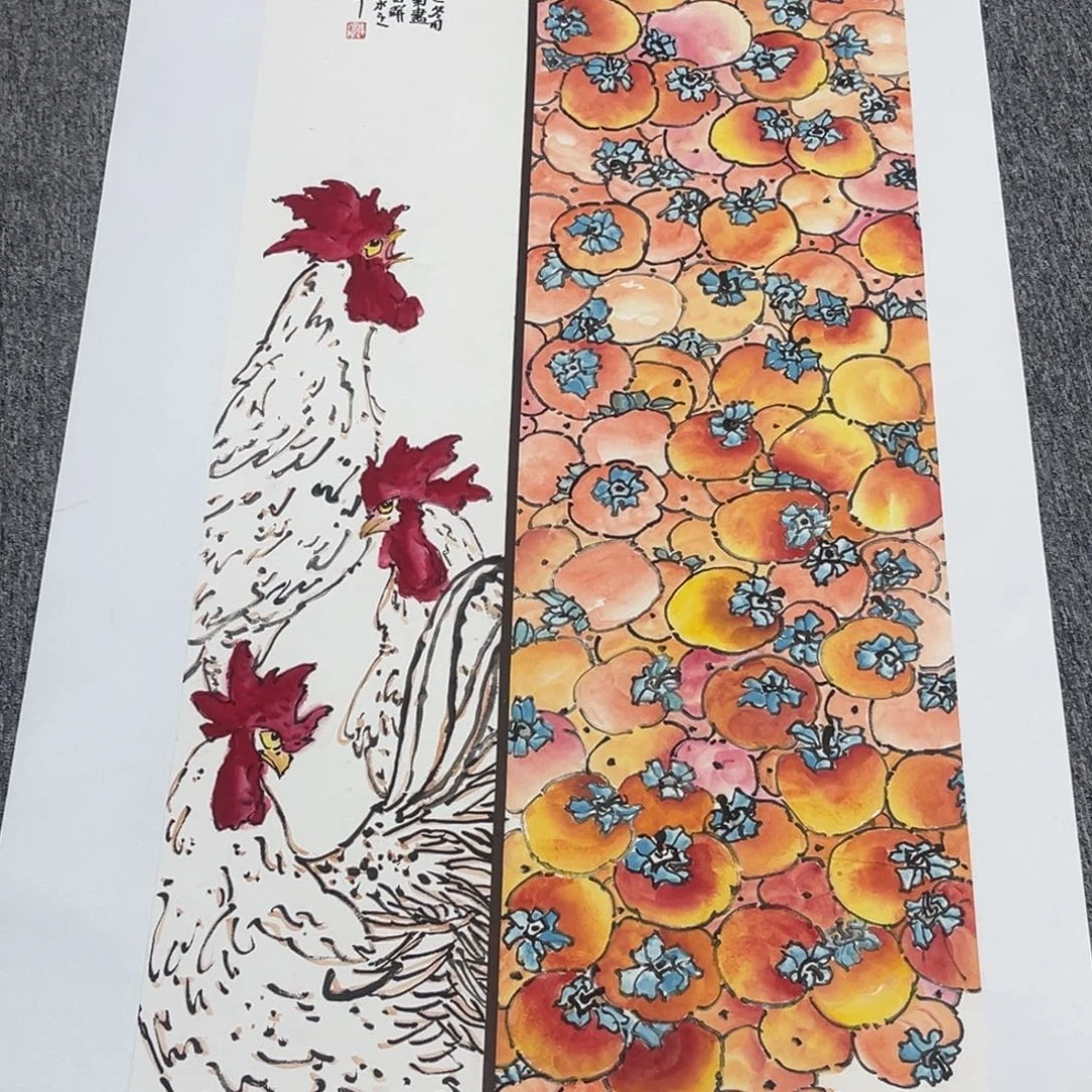 国画绘画作品多次