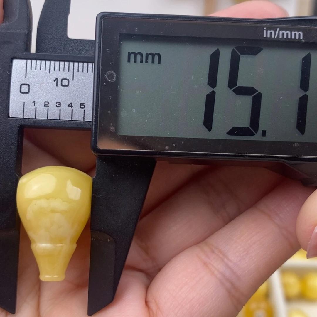 未镶嵌琥珀裸石蜜蜡三通