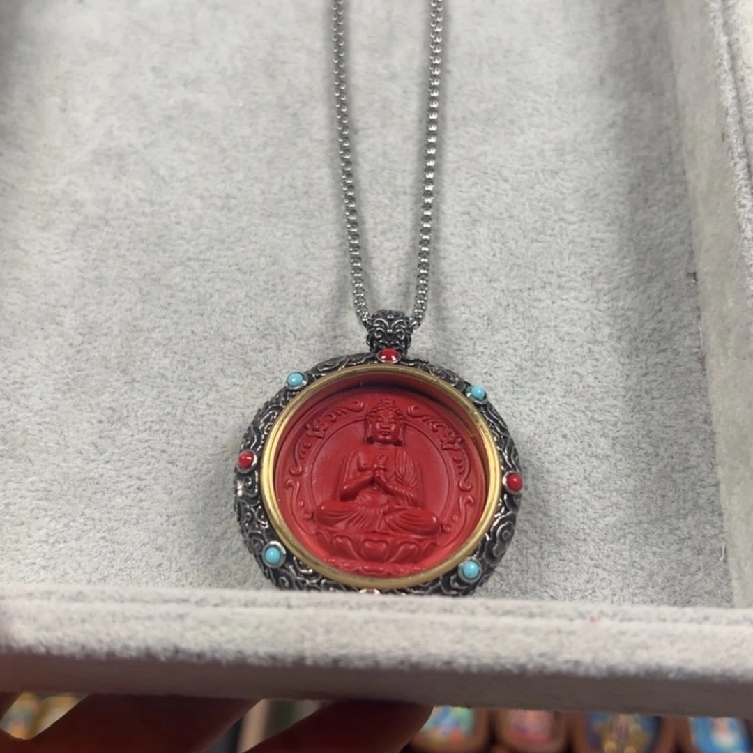 吊坠鑫****m藏银款阿弥定制图