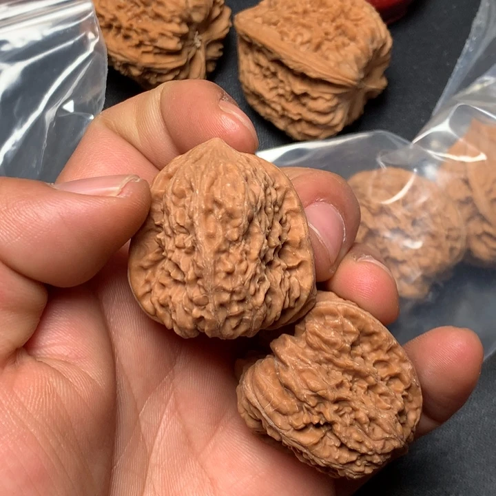 把件文玩核桃35凹底715