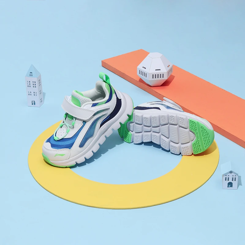 LI-NING/李宁童鞋男女小童舒适透气轻质软弹休闲运动鞋YKNR056