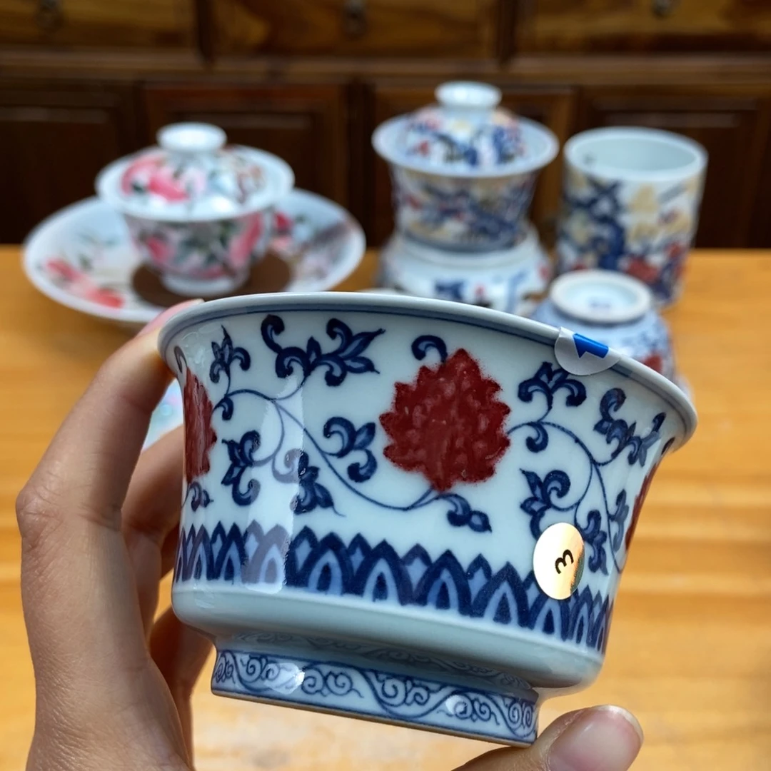 手绘现代茶具非古董