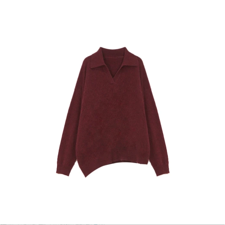 【钱老板推荐】100%纯山羊绒设计极简百搭款毛衫4ZDM60110