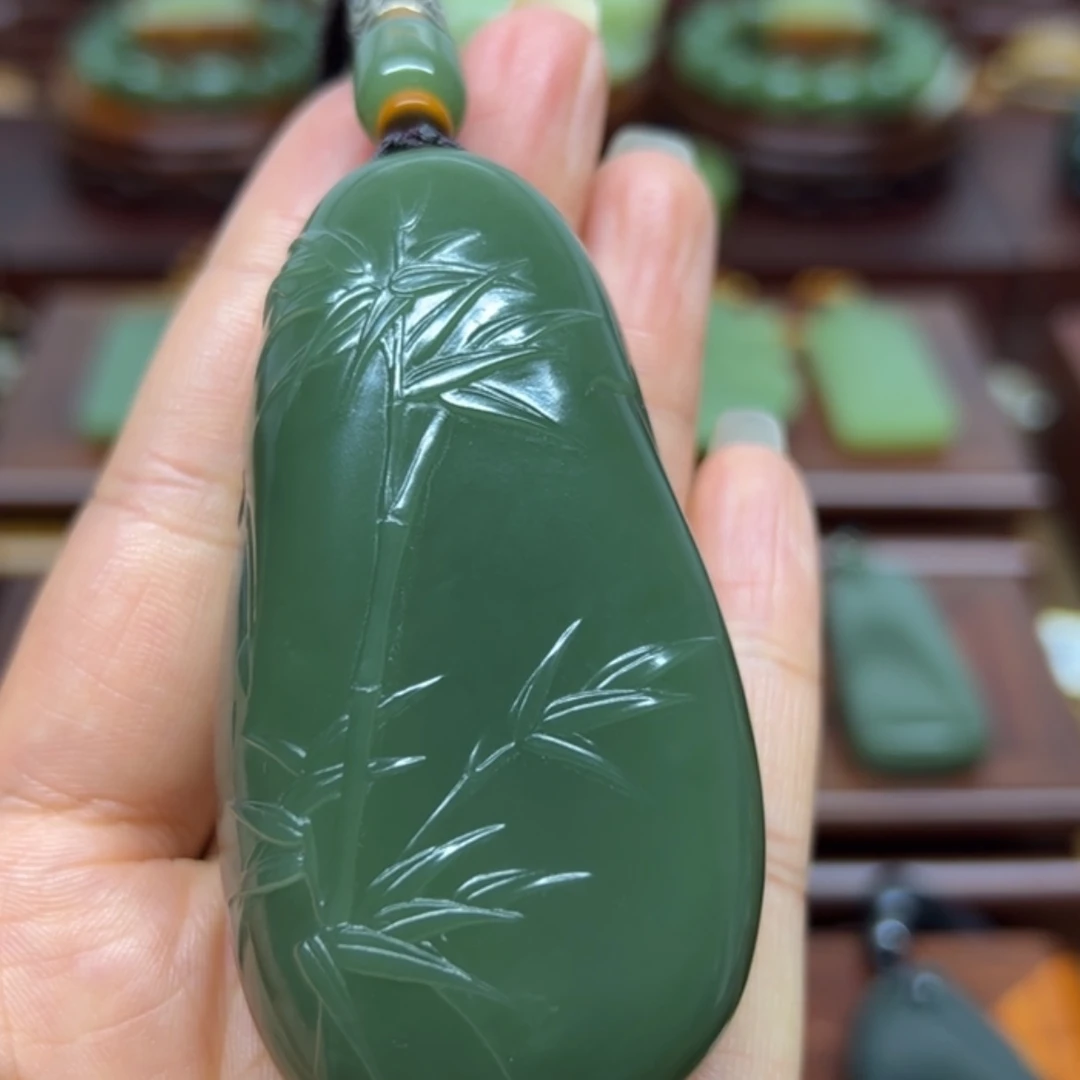 【闪购商品】未镶嵌岫岩河磨玉（透闪石质玉）把件财***号竹报平安