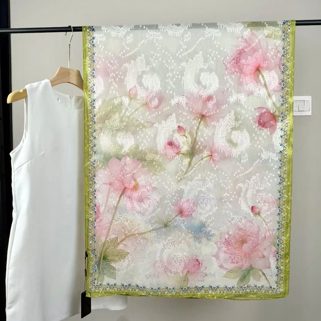 香云剪花【荷美】J45丝巾