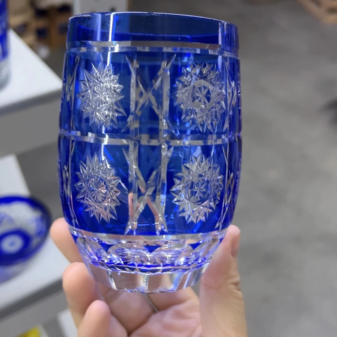 平底款水晶玻璃微瑕一个