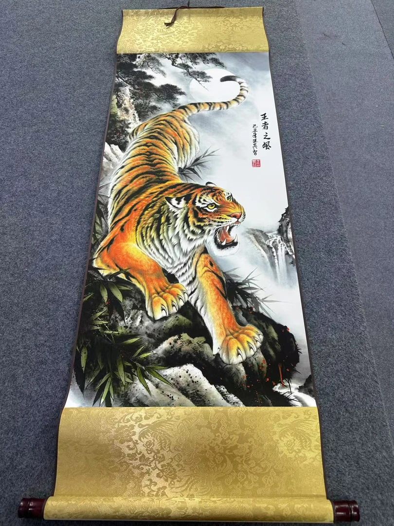 140*45 一尺（王者之风）走廊玄关茶室  高清数字微喷 精品软装挂画