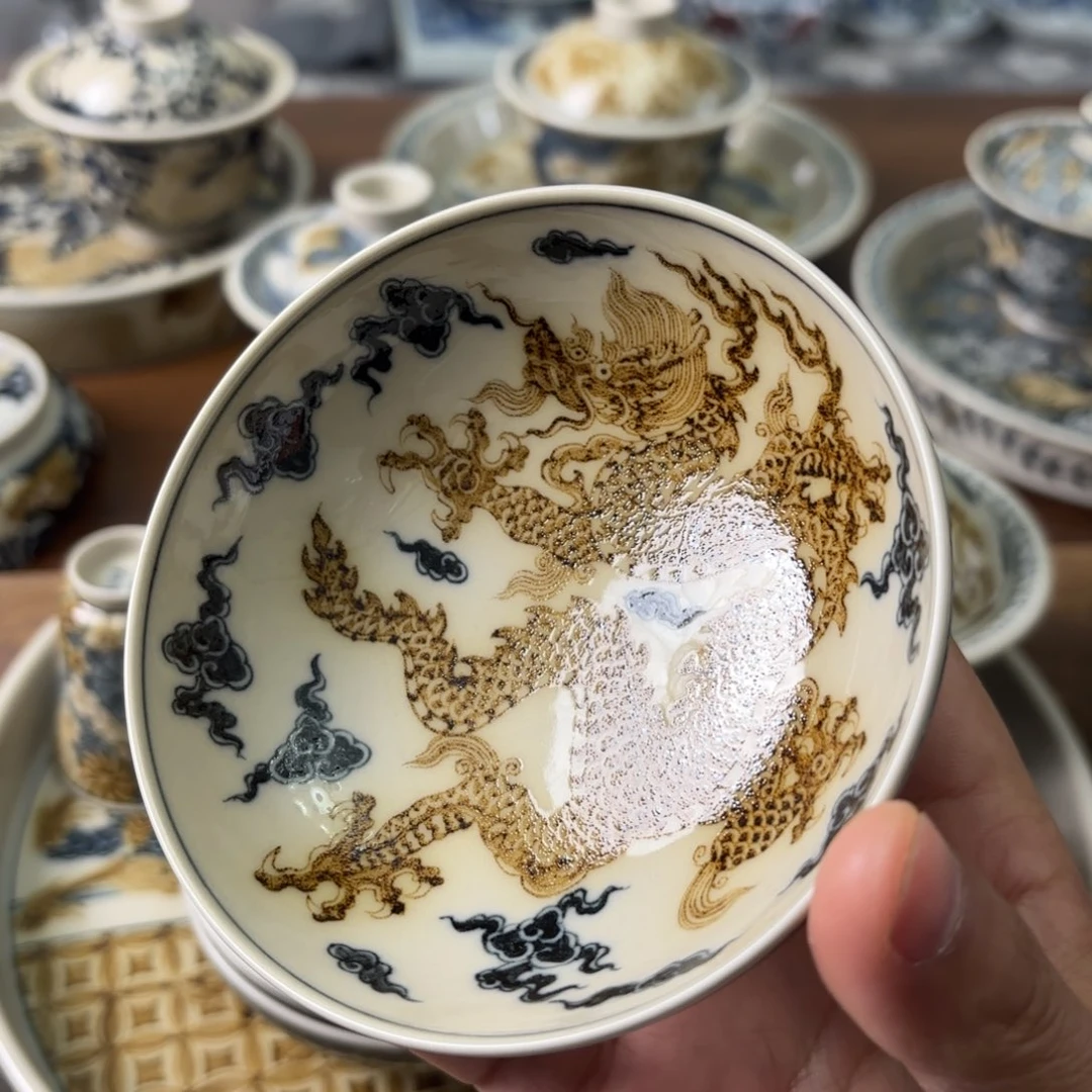 陶瓷摆件景德镇手绘茶器