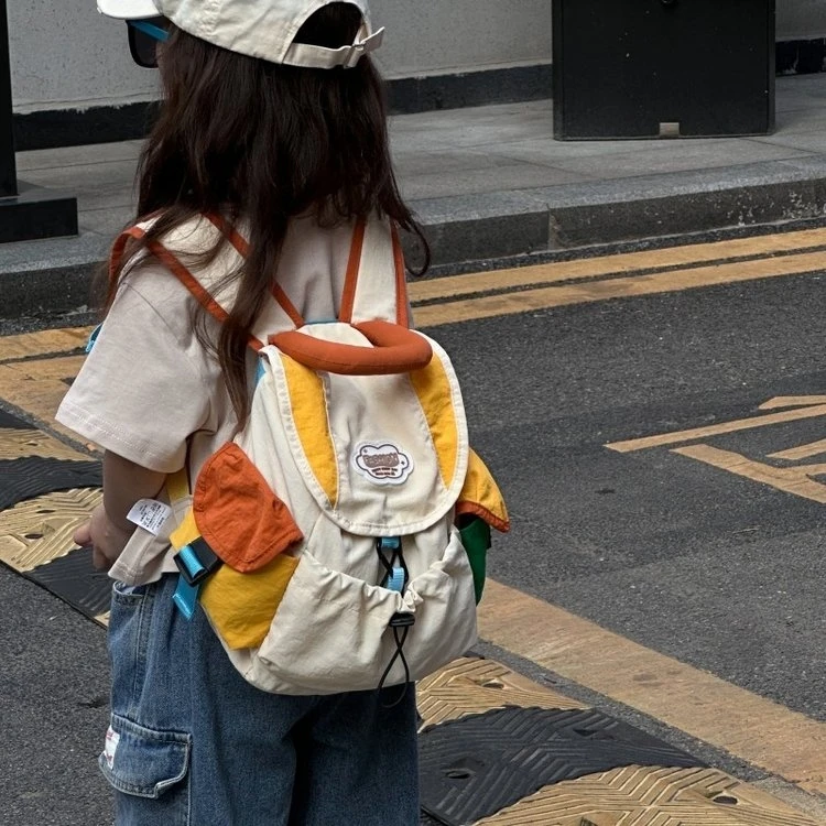 （K371-K420）布包系带简约风纯色休闲书包