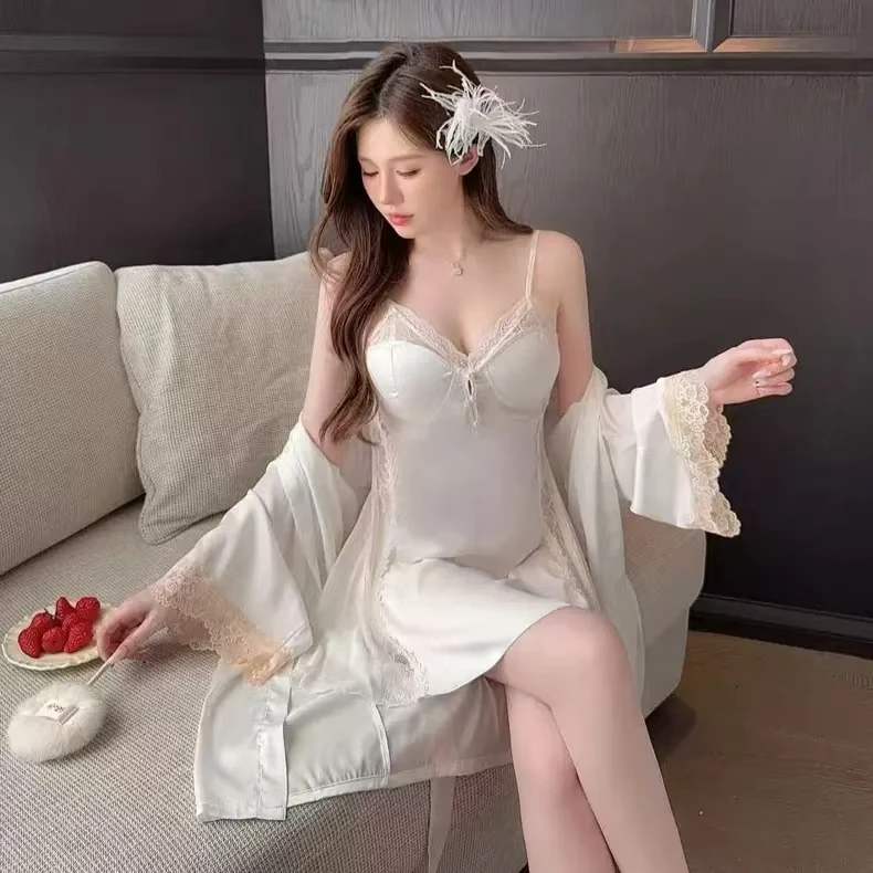 【仲夏夜之梦】蕾丝网红诱惑睡裙夏天露背夏季吊带睡裙后妈裙