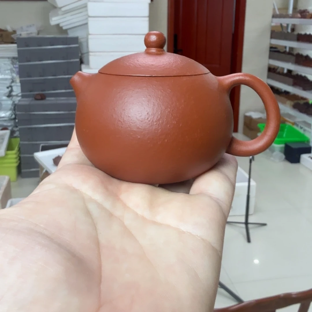 茶杯紫砂微瑕的壶