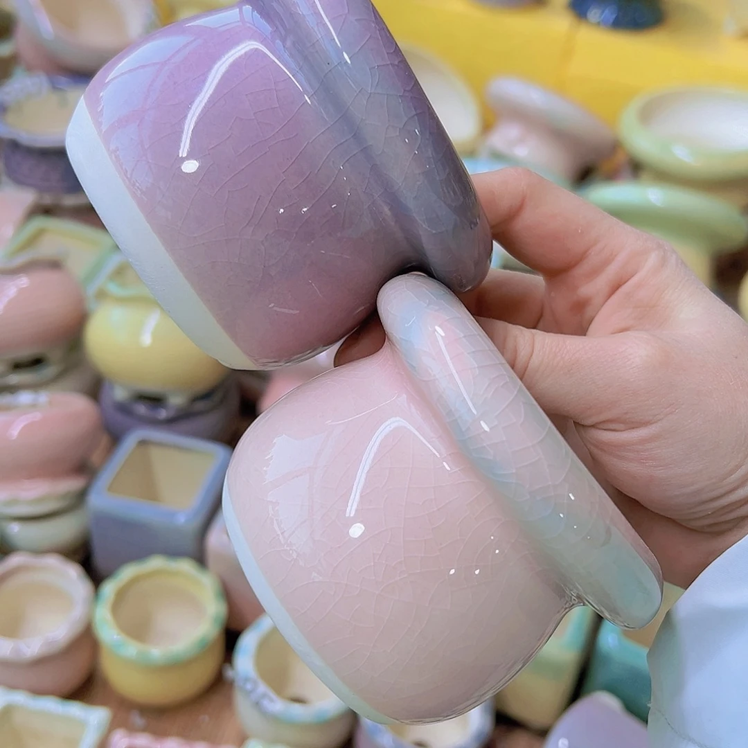 红陶陶瓷花盆单场满12包邮