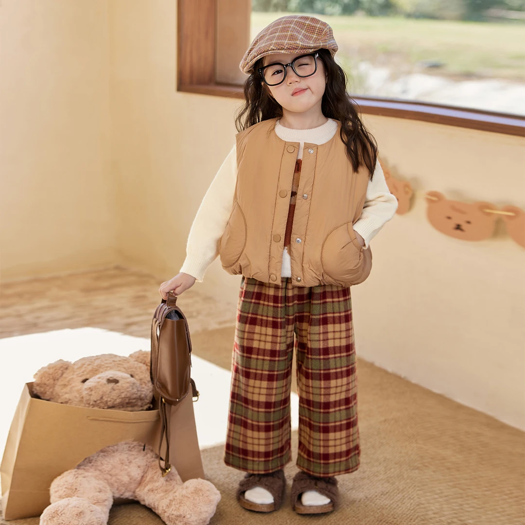 小O宝Okids童装 宝宝冬季棉服马甲外套 OLT94172E