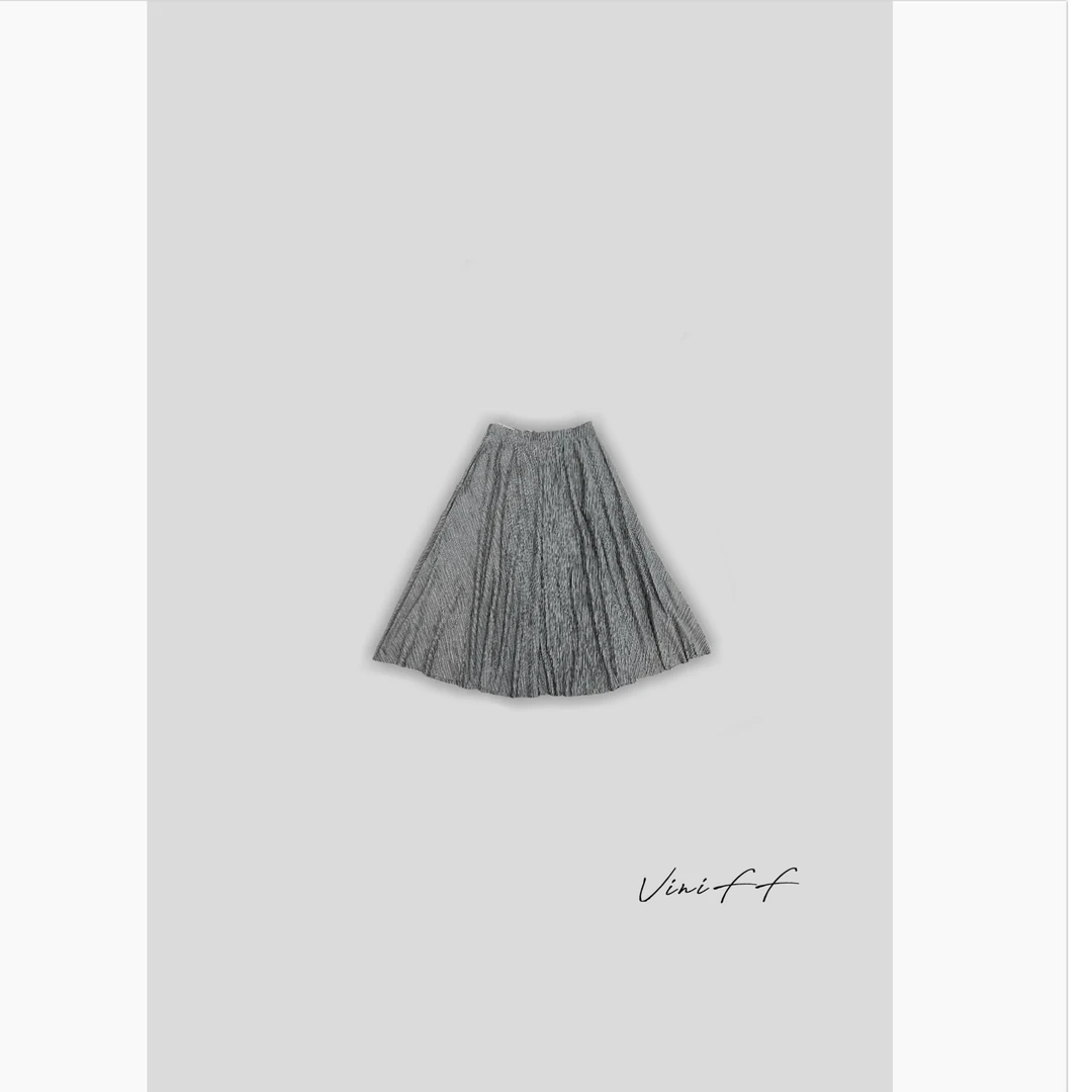 ViniFF薇妮｜【反季】135「璃光褶」树条大摆半裙WA5XS006
