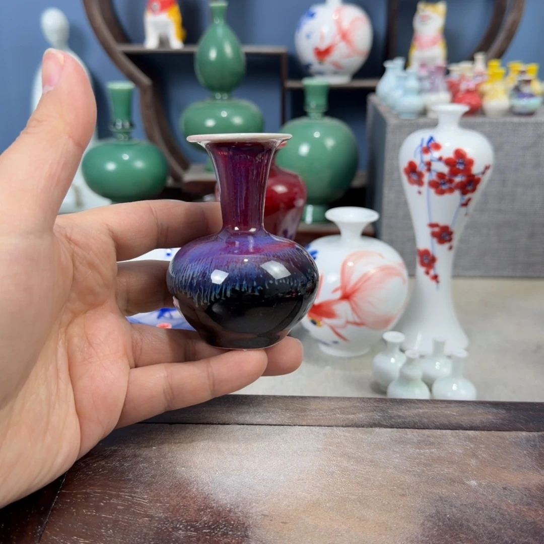 陶瓷手工小花器摆件