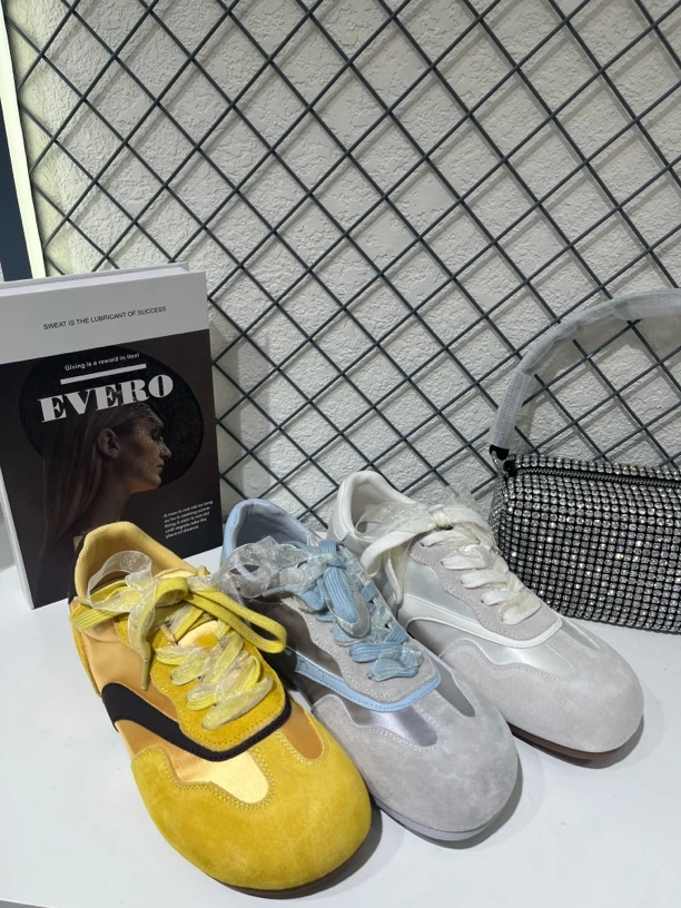 德训鞋女2025年新款复古百搭休闲鞋平底轻便休闲鞋