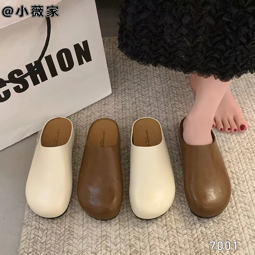 7001女士净版勃肯半拖鞋