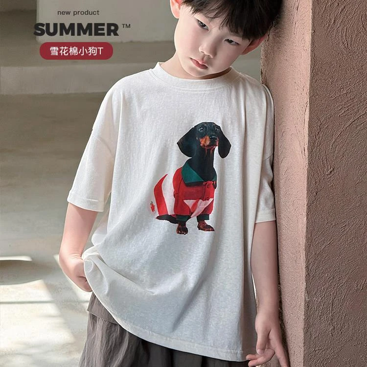 【T恤 齐码】夏装男童中大童卡通T恤 伍 dz4627