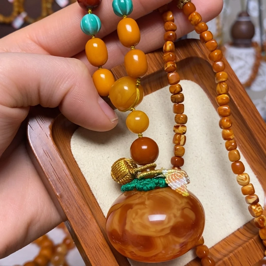 【闪购商品】蜜蜡颈饰未镶嵌项链