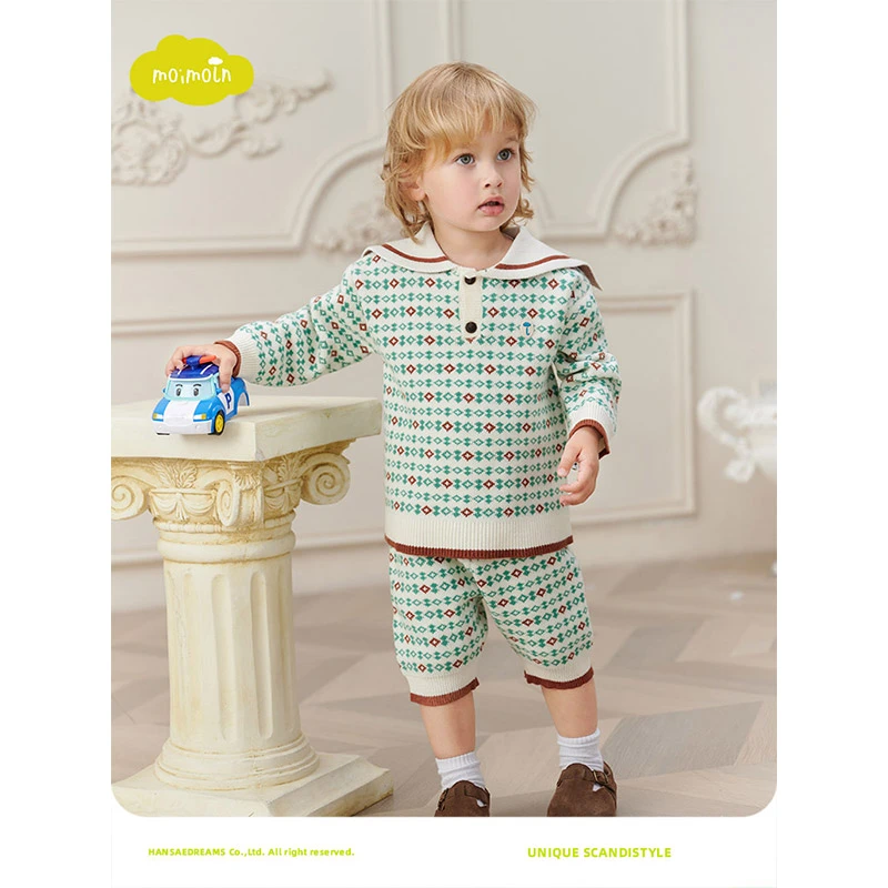 moimoln小云朵童装秋冬新款男童洋气套装儿童秋冬上衣宝宝裤子