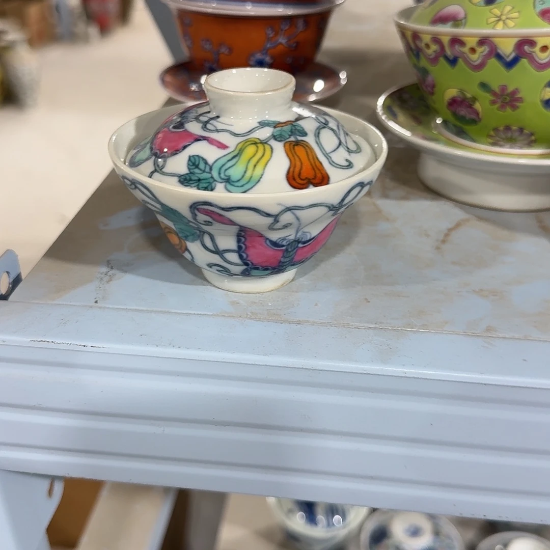 瓷片摆件手绘瓷器全部处理