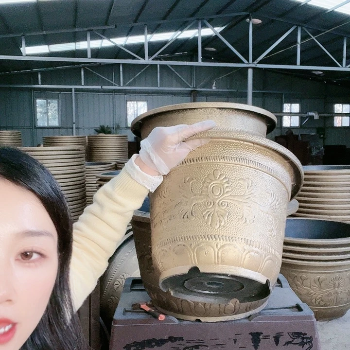 圆形35花盆4个有孔打4个孔