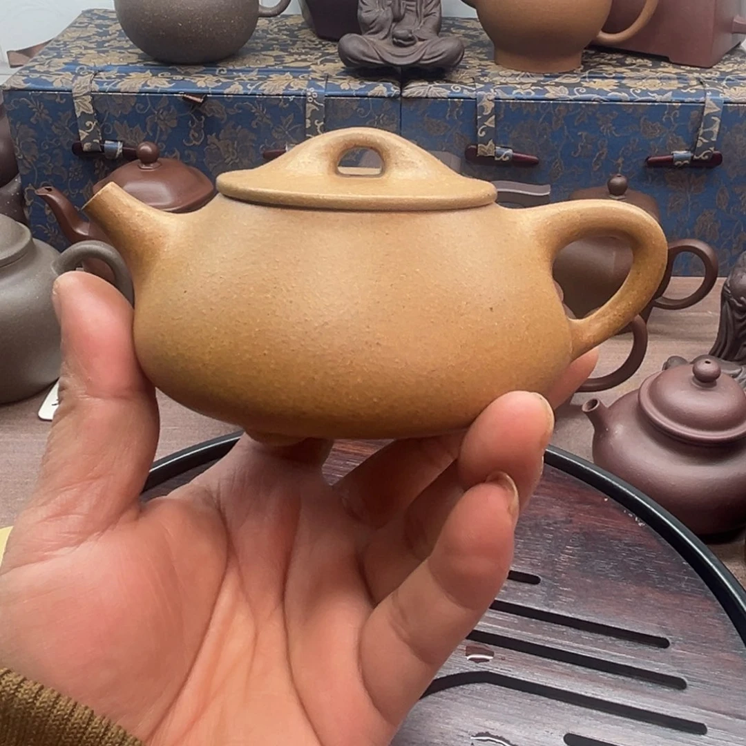 壶紫砂原矿冷黄金景舟石瓢