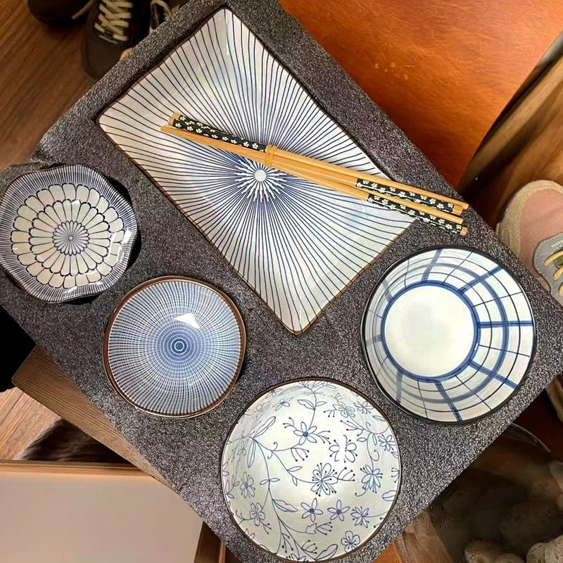 高端复古风陶瓷碗筷套装