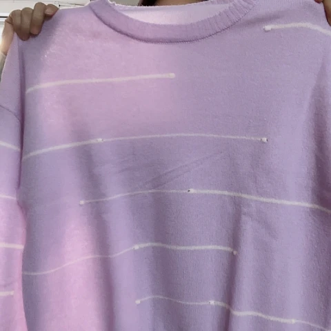 羊绒衫紫色针织打底