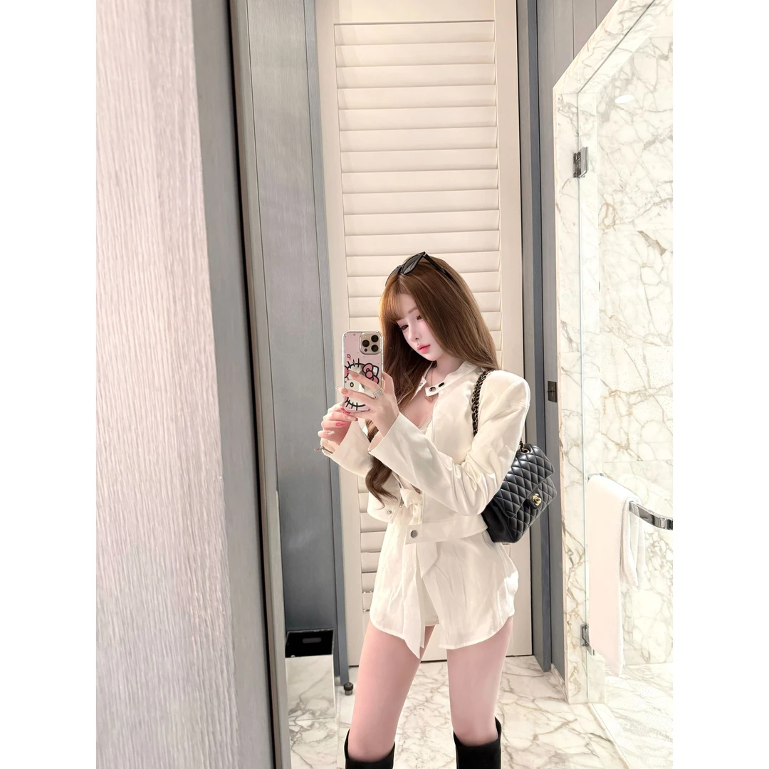 TUTU【头肩比的神】修身显瘦高级设计感时尚百搭气质短外套#WT1208