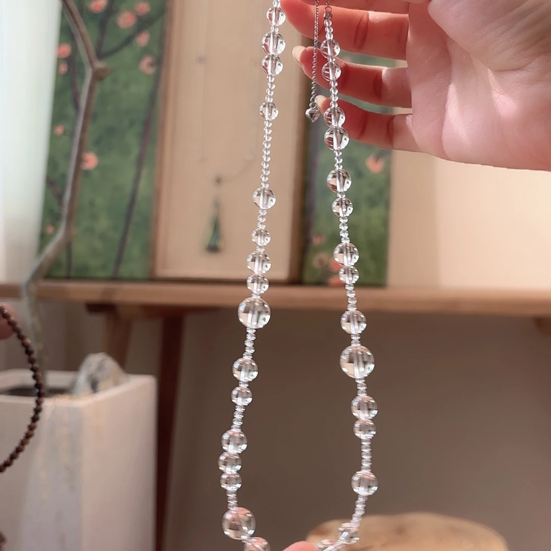 银S925镶嵌颈饰水晶设计款