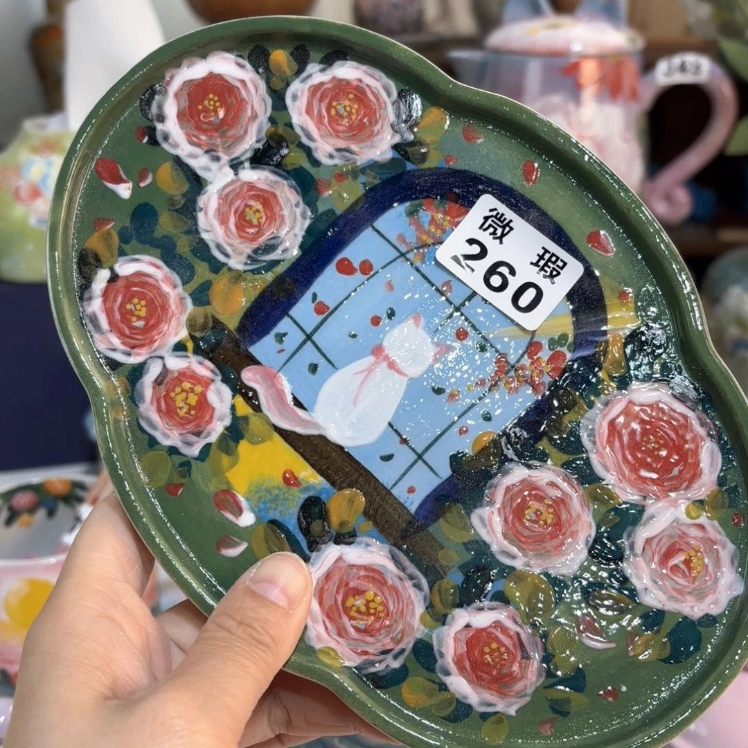 景德镇手绘高温釉下彩陶瓷茶具