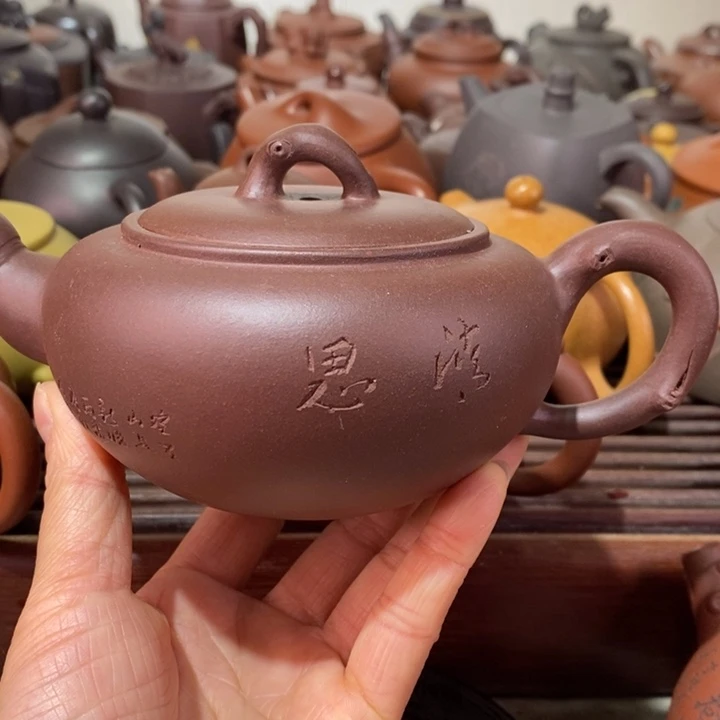 紫砂茶壶微瑕处理一把