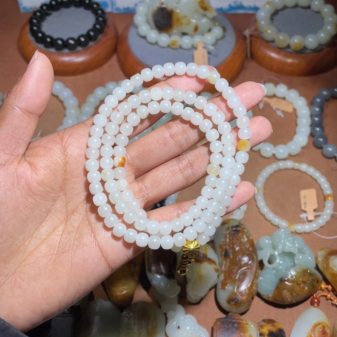 和田玉未镶嵌手链