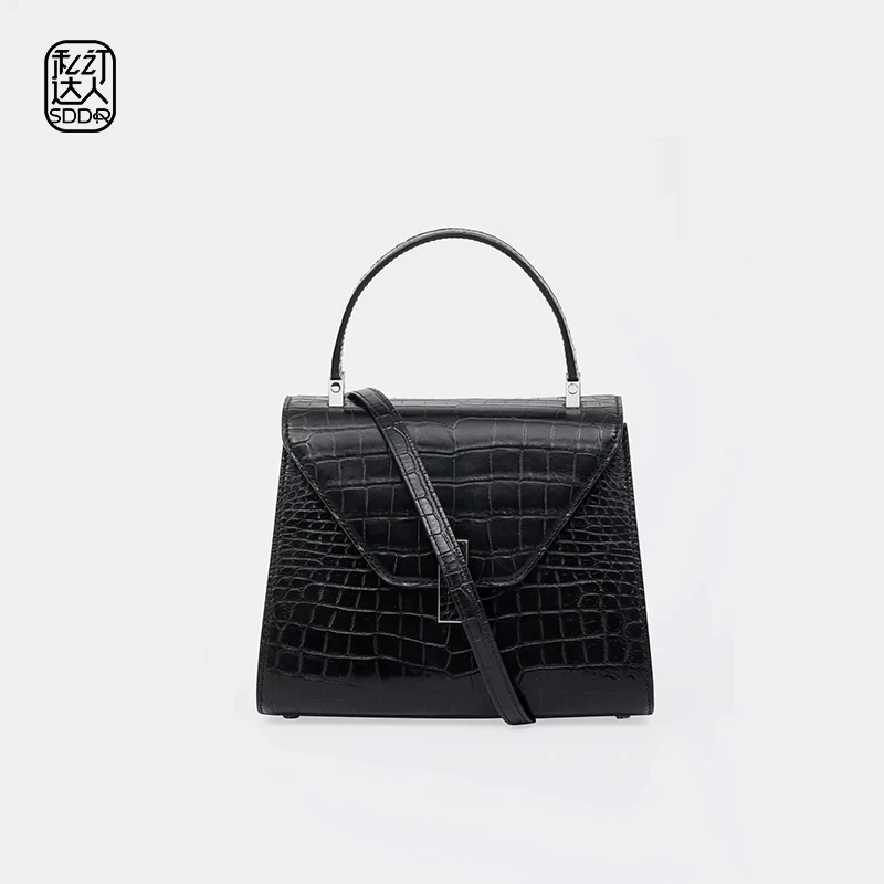 私订达人鳄鱼世家爆款时尚真皮女包气质百搭轻奢高端鳄鱼皮斜挎包