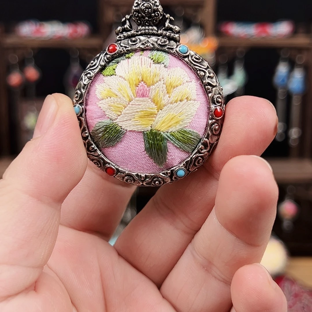 黄铜925银布艺手工