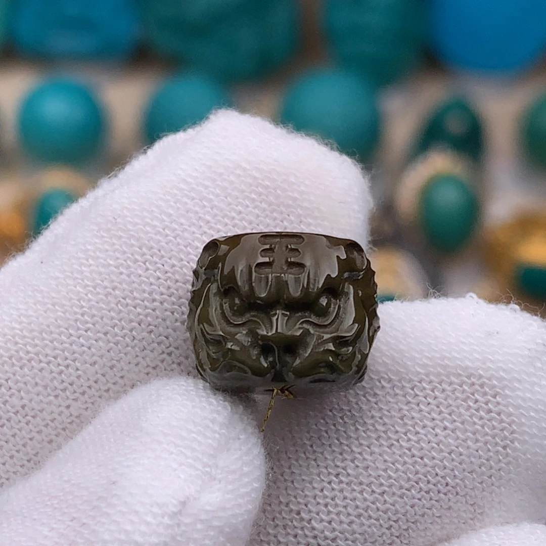 未镶嵌绿松石珠宝奇石12.5mm